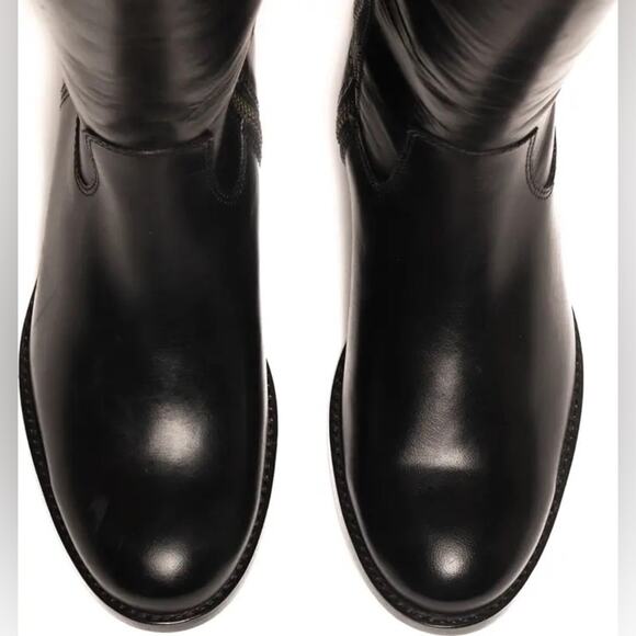 Frye Melissa Black Tall Leather Western Equestrian Riding Boots Women’s Size 7.5 - Picture 3 of 15